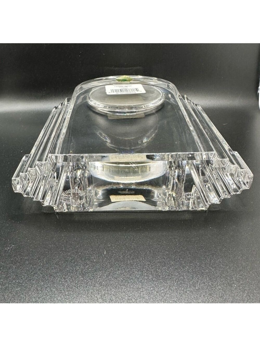Waterford Crystal Art Deco Clock - Large 7" Tall - Picture 12 of 16